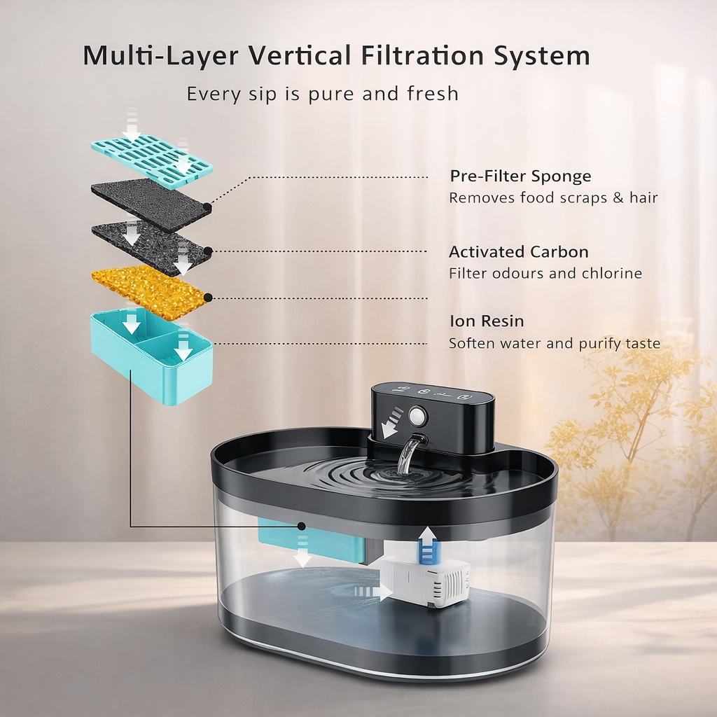 AquaNest™ Smart Pet Water Fountain